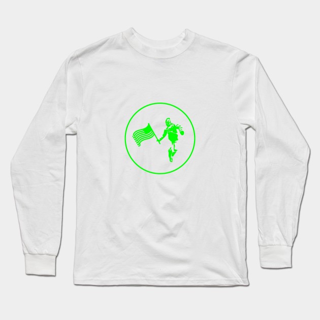 Kerosene Bill (Cypher Lime) Long Sleeve T-Shirt by KeroseneBill